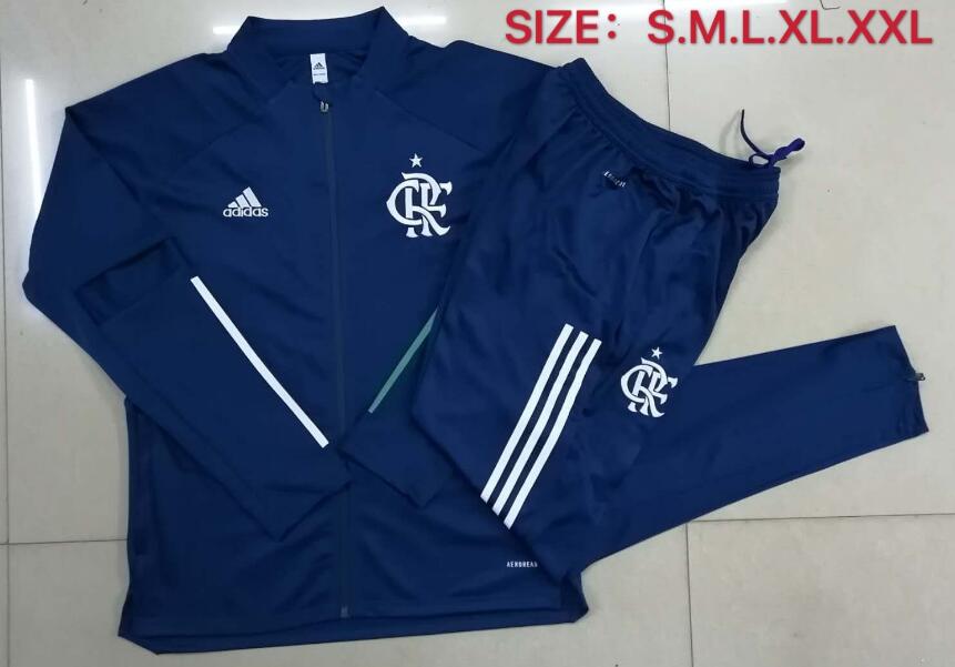 Flamengo Navy Jacket Training Kits with Pants 2020/21